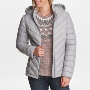 𝅺NEW! GH BASS CO. Packable Puffer Zip-Up Down Coat XS.
